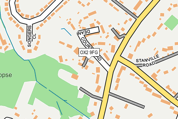 OX2 9FG map - OS OpenMap – Local (Ordnance Survey)