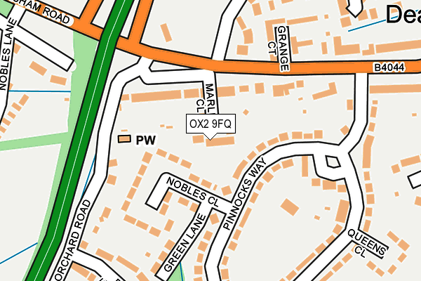 OX2 9FQ map - OS OpenMap – Local (Ordnance Survey)