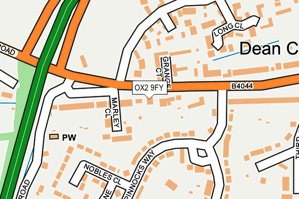 OX2 9FY map - OS OpenMap – Local (Ordnance Survey)