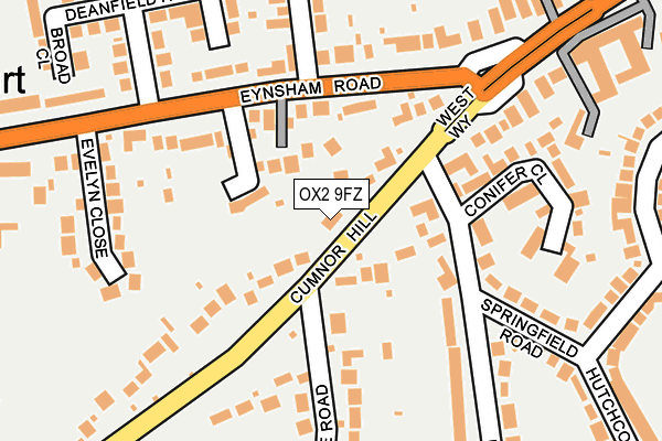 OX2 9FZ map - OS OpenMap – Local (Ordnance Survey)