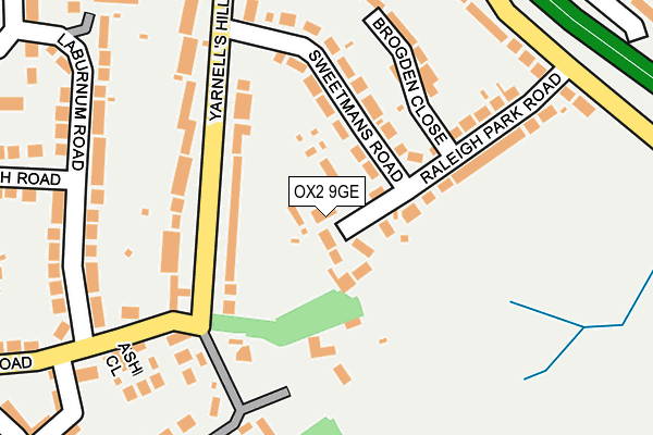 OX2 9GE map - OS OpenMap – Local (Ordnance Survey)