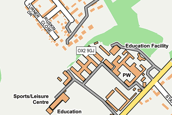 OX2 9GJ map - OS OpenMap – Local (Ordnance Survey)