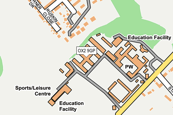 OX2 9GP map - OS OpenMap – Local (Ordnance Survey)