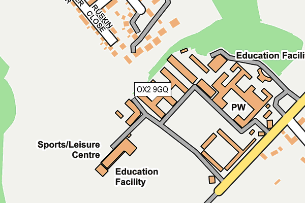 OX2 9GQ map - OS OpenMap – Local (Ordnance Survey)