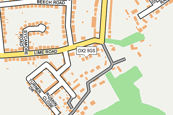 OX2 9GS map - OS OpenMap – Local (Ordnance Survey)
