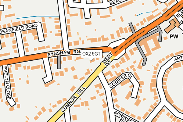 OX2 9GT map - OS OpenMap – Local (Ordnance Survey)