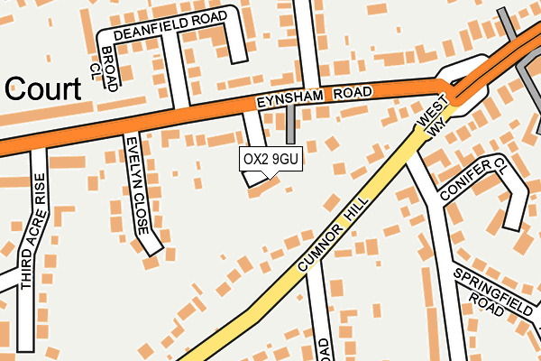 OX2 9GU map - OS OpenMap – Local (Ordnance Survey)