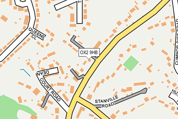 OX2 9HB map - OS OpenMap – Local (Ordnance Survey)
