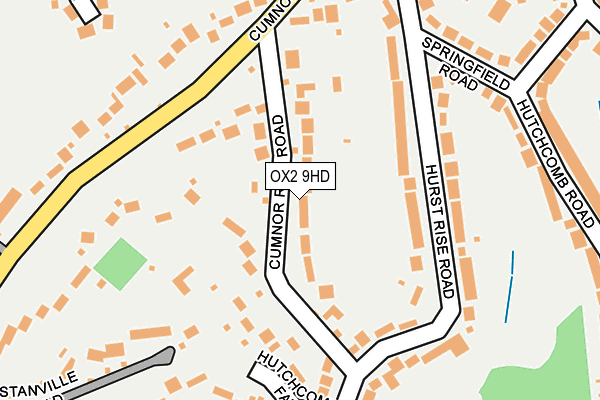 OX2 9HD map - OS OpenMap – Local (Ordnance Survey)