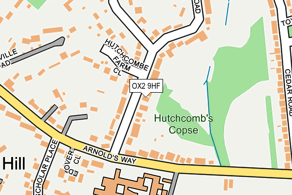 OX2 9HF map - OS OpenMap – Local (Ordnance Survey)