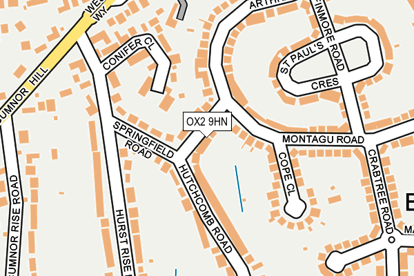 OX2 9HN map - OS OpenMap – Local (Ordnance Survey)