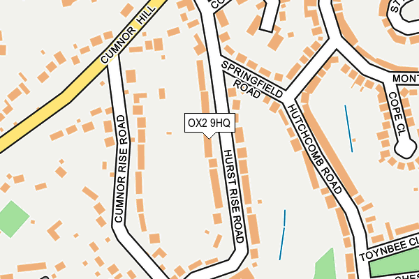 OX2 9HQ map - OS OpenMap – Local (Ordnance Survey)