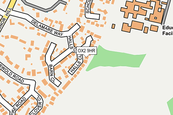 OX2 9HR map - OS OpenMap – Local (Ordnance Survey)