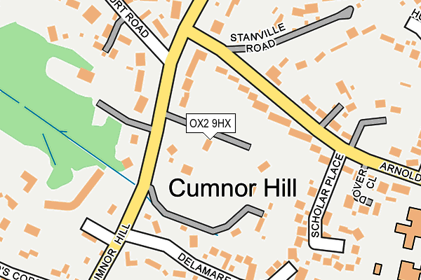 OX2 9HX map - OS OpenMap – Local (Ordnance Survey)