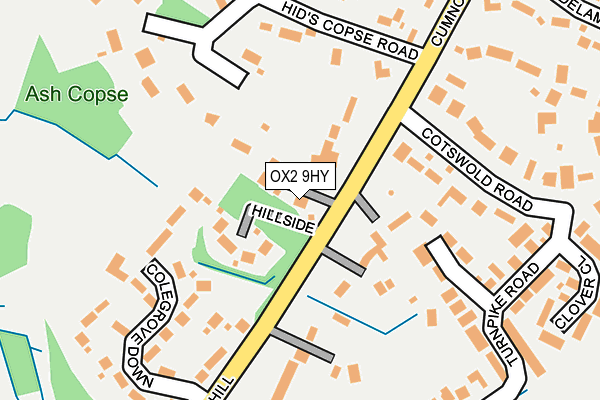 OX2 9HY map - OS OpenMap – Local (Ordnance Survey)