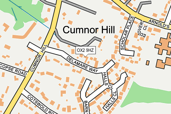 OX2 9HZ map - OS OpenMap – Local (Ordnance Survey)