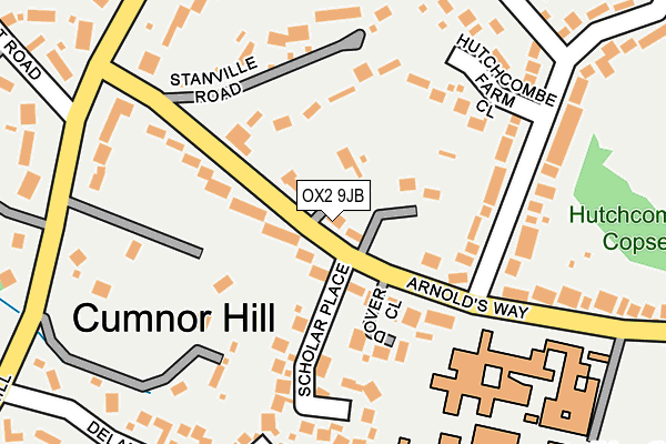 OX2 9JB map - OS OpenMap – Local (Ordnance Survey)