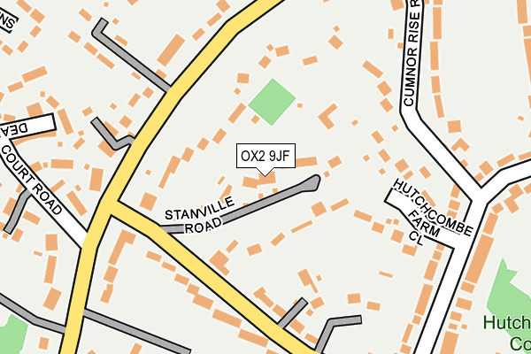 OX2 9JF map - OS OpenMap – Local (Ordnance Survey)