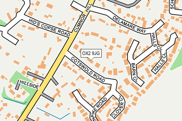 OX2 9JG map - OS OpenMap – Local (Ordnance Survey)