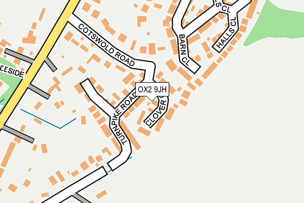 OX2 9JH map - OS OpenMap – Local (Ordnance Survey)