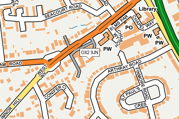 OX2 9JN map - OS OpenMap – Local (Ordnance Survey)