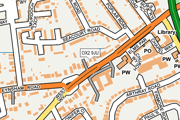 OX2 9JU map - OS OpenMap – Local (Ordnance Survey)