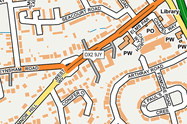 OX2 9JY map - OS OpenMap – Local (Ordnance Survey)