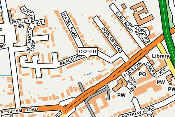 OX2 9LD map - OS OpenMap – Local (Ordnance Survey)