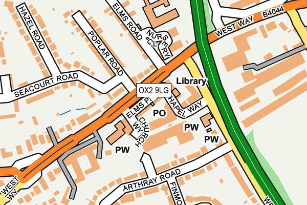 OX2 9LG map - OS OpenMap – Local (Ordnance Survey)