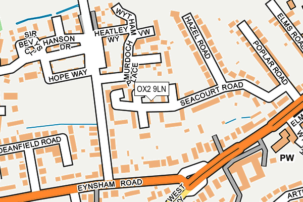 OX2 9LN map - OS OpenMap – Local (Ordnance Survey)