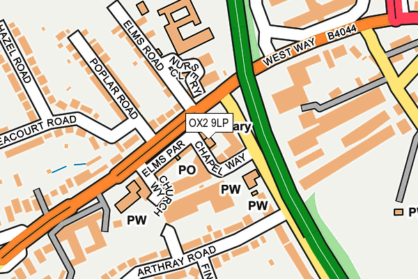 OX2 9LP map - OS OpenMap – Local (Ordnance Survey)