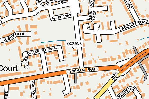 OX2 9NB map - OS OpenMap – Local (Ordnance Survey)