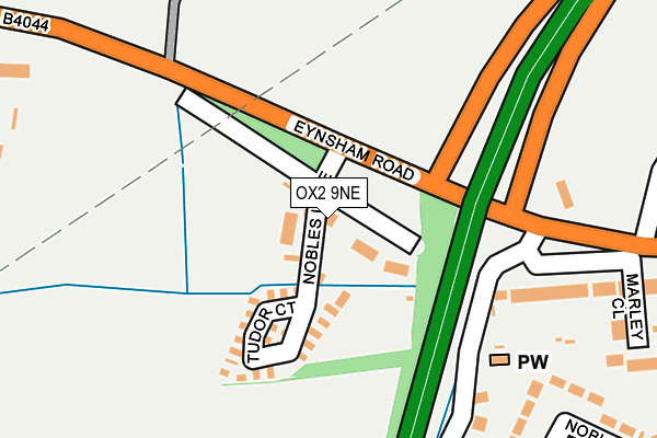 OX2 9NE map - OS OpenMap – Local (Ordnance Survey)