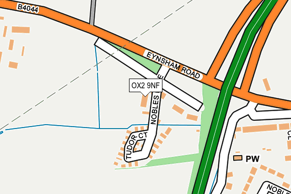 OX2 9NF map - OS OpenMap – Local (Ordnance Survey)