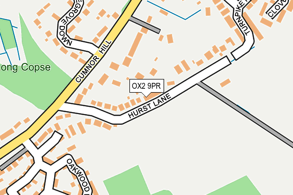 OX2 9PR map - OS OpenMap – Local (Ordnance Survey)