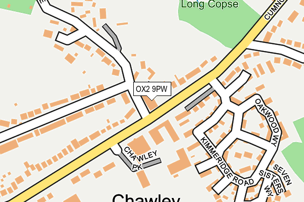 OX2 9PW map - OS OpenMap – Local (Ordnance Survey)