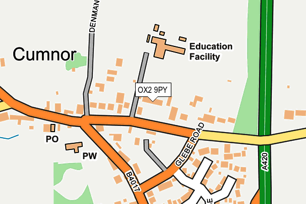 OX2 9PY map - OS OpenMap – Local (Ordnance Survey)