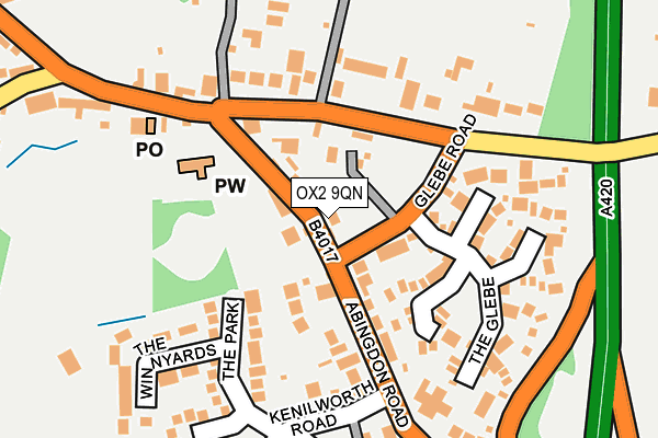 OX2 9QN map - OS OpenMap – Local (Ordnance Survey)