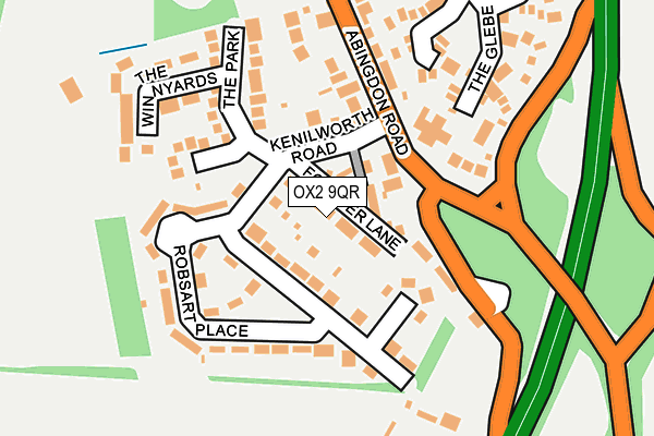 OX2 9QR map - OS OpenMap – Local (Ordnance Survey)