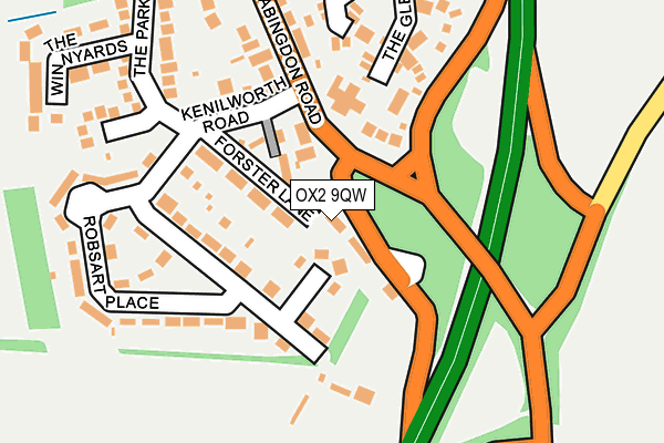 OX2 9QW map - OS OpenMap – Local (Ordnance Survey)