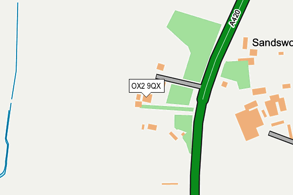 OX2 9QX map - OS OpenMap – Local (Ordnance Survey)