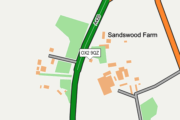 OX2 9QZ map - OS OpenMap – Local (Ordnance Survey)