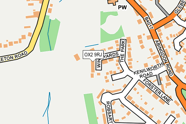 OX2 9RJ map - OS OpenMap – Local (Ordnance Survey)