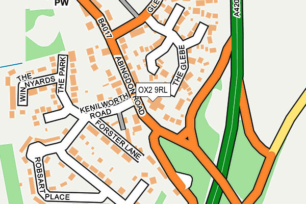 OX2 9RL map - OS OpenMap – Local (Ordnance Survey)