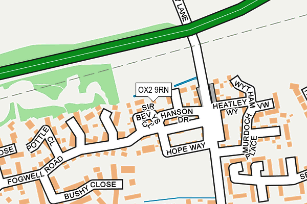 OX2 9RN map - OS OpenMap – Local (Ordnance Survey)