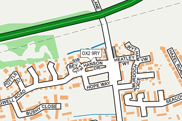 OX2 9RY map - OS OpenMap – Local (Ordnance Survey)