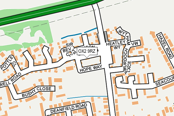 OX2 9RZ map - OS OpenMap – Local (Ordnance Survey)