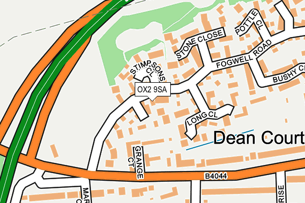 OX2 9SA map - OS OpenMap – Local (Ordnance Survey)