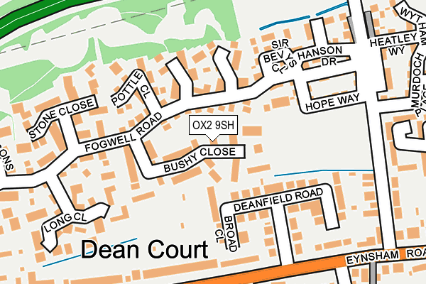 OX2 9SH map - OS OpenMap – Local (Ordnance Survey)