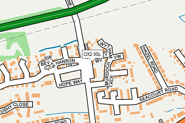 OX2 9SL map - OS OpenMap – Local (Ordnance Survey)